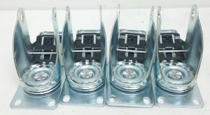 RRIUTO X001KVT82R 4PCS Trolley Swivel Casters Only with Lock Brake - Image 5