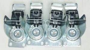 RRIUTO X001KVT82R 4PCS Trolley Swivel Casters Only with Lock Brake - Image 4