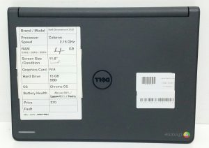 Dell Chromebook 11 3120 P22T - Celeron 2.16GHz - 4GB - 11.6" -16GB SSD - Chrome OS - Image 3