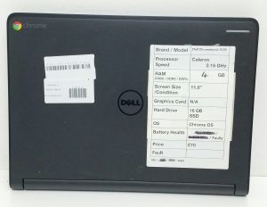 Dell Chromebook 11 3120 P22T - Celeron 2.16GHz - 4GB - 11.6" -16GB SSD - Chrome OS - Image 3