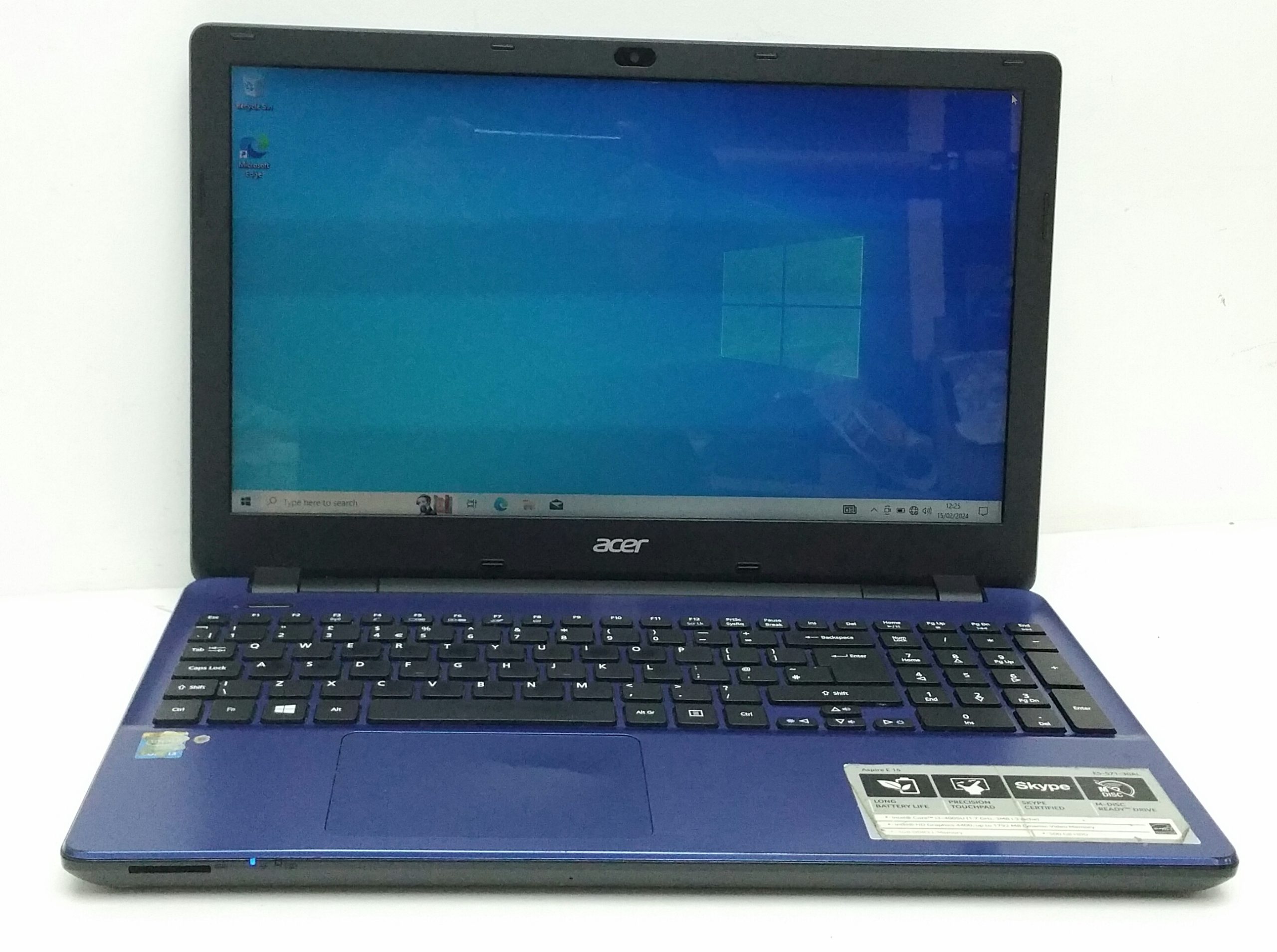 Acer E5-571/E5-531 Z5WAH – i3-4005U 1.7GHz – 4GB RAM – 15.6