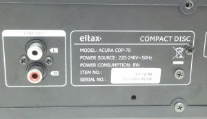Eltax Acura CDP-70 Compact Disc DVD Player - Image 3