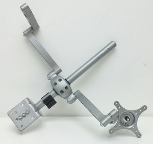 Silver Monitor Double Vesa Mount - Image 2