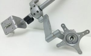 Silver Monitor Double Vesa Mount - Image 4