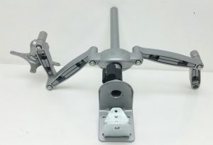 Silver Monitor Double Vesa Mount - Image 3