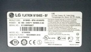LG Flatron W1946S-BF W1946SW 18.5" VGA Monitor - Image 3