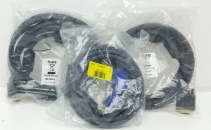 Joblot 3x Mixed Lot Of VG-352/3 & 913-5017 SVGA Cables M-M (3m x2 & 1m x1) - Image 2