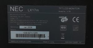 NEC Lx17m V17B 17" VGA TFT LCD Monitor - Image 3