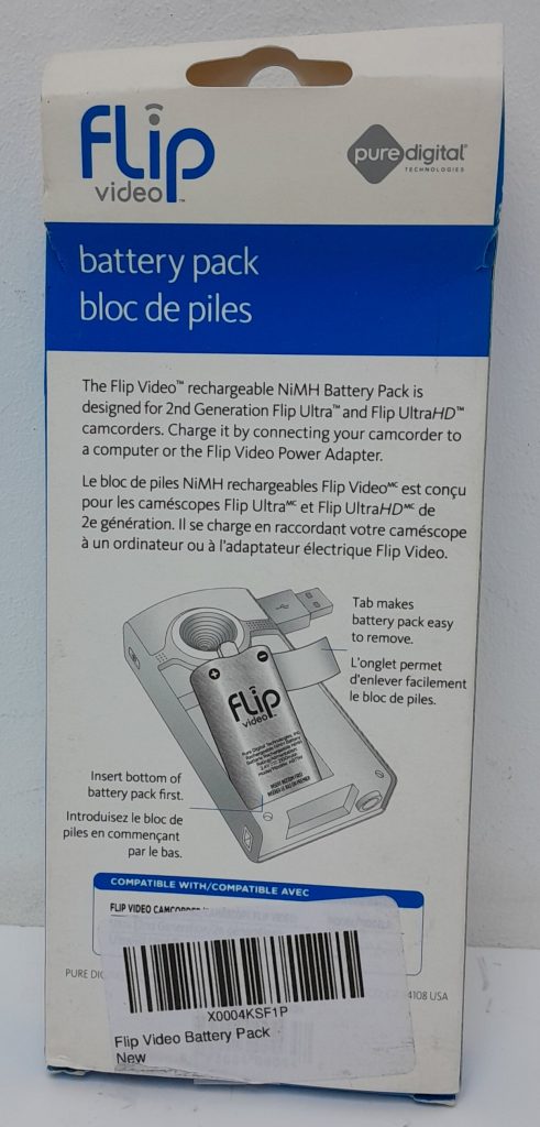 Flip Video X0004KSF1P Rechargeable Camcorder Battery Pack - Image 3