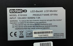 Edge10 E1910XX LED-Backlit VGA DVI 19" LCD Monitor Screen - Image 3