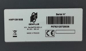 GemPlus Gemself700-MS2/UK Card Reader - Image 3