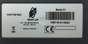 GemPlus Gemself700-MS2/UK Card Reader - Image 3
