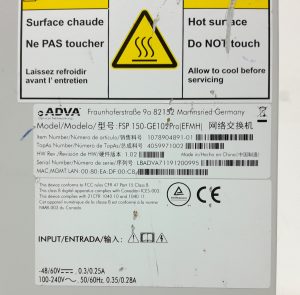 Adva FSP150-GE102Pro(EFMH) Fibre Channel Hub Switch - Image 3