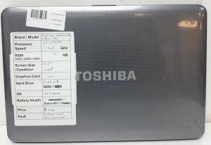 Toshiba Satellite Pro L830-172 - i3-2375m 1.5GHz - 2GB Ram - 13.3" - 500GB HDD - Windows 10 Home - Image 3