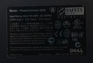 Dell PowerConnect 5224 24-Port Switch With 2x Fibre Modules (FTRJ1319P1BTL & FTRJ-8519-7D) - Image 3