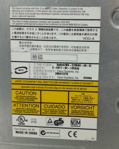 Cisco WS-C2950G-48-EI 48 Port Switch - Image 3