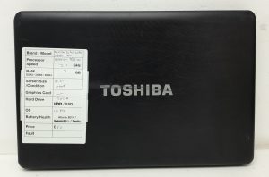 Toshiba Satellite Pro C660-16M - Celeron T3500 2.1GHz - 3GB Ram - 15.6" - 120GB SSD - Windows 10 Pro - Image 3