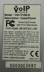 VoIP Voice V651VVMLR USB Cyber Phone - Image 3