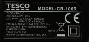 Tesco CR-106R Clock Radio - Image 3