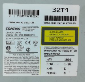 Compaq CDR-8322B(CP1) CD-ROM Drive - Image 3