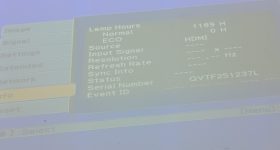 Epson EB-470 H456B HDMI VGA LCD Projector 1189 Lamp Hours Used - Image 2