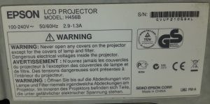 Epson EB-470 H456B HDMI VGA LCD Projector 622 Lamp Hours Used - Image 3