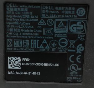 Dell WD15 K17A Docking Station - Image 3