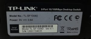 Joblot2x TP-Link TL-SF1008D Ver 6.1 & Ver 10 - 8-Port 10/100Mbps Desktop Switch - Image 4