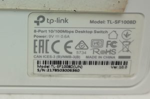 Joblot2x TP-Link TL-SF1008D Ver 6.1 & Ver 10 - 8-Port 10/100Mbps Desktop Switch - Image 3
