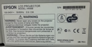 Epson EB-470 H456B HDMI VGA LCD Projector with 905 Lamp Hours Used - Image 3