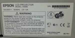 Epson EB-470 H456B HDMI VGA LCD Projector with 2356 Lamp Hours Used - Image 3
