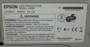 Epson EB-470 H456B HDMI VGA LCD Projector with 1362 Lamp Hours Used - Image 3