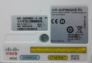 Cisco AIR-SAP2602I-E-K9 V01 Aironet 2600 Series 802.11n Dual Band Access Point - Image 3