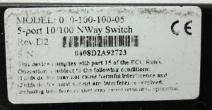 Networx 010-100-100-05 5 Port 10/100 NWay Switch - Image 3