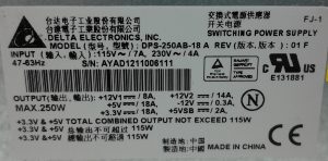 Delta Electronics DPS-250AB-18 A 250W Power Supply Unit - Image 3