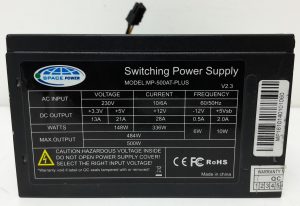 Space Power MP-500AT-PLUS 500W Switching Power Supply Unit - Image 3