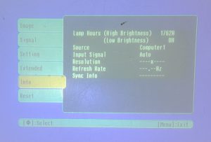 Epson EMP-81 VGA LCD Projector with 1762 Lamp Hours Used - Image 2