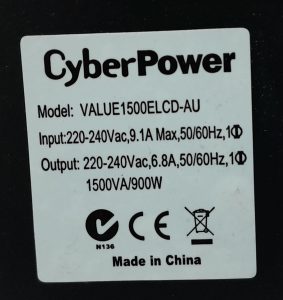 CyberPower VALUE1500ELCD-AU Uninterruptible Power Supply (UPS) - Image 3