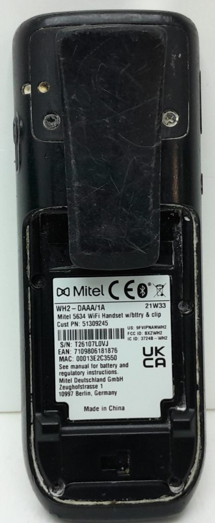 Mitel WH2-DAAA/1A 5634 WiFi Handset Only - Image 4