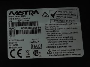 Aastra E6865i Desk Telephone - Image 3