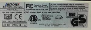 MicroTek ScanMaker 3800 Scanner - Image 3