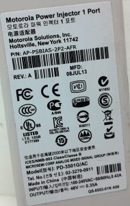 Motorolla PD-3501G/AC PoE Injector - Image 3