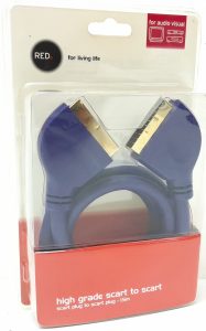 Red V0263 Scart to Scart High Grade 1.5m Cable