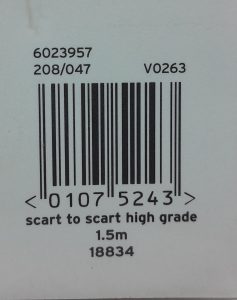 Red V0263 Scart to Scart High Grade 1.5m Cable - Image 3