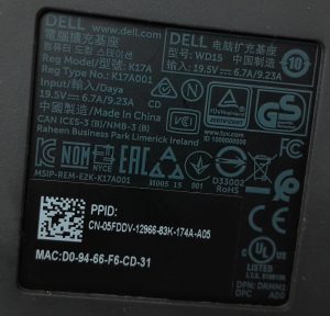 Dell WD15 K17A Docking Station - Image 3