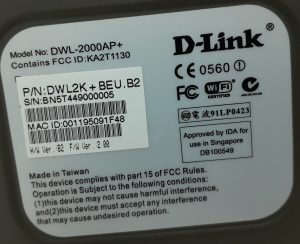 D-Link DWL-2000AP+ AirPlus G+ 2.4GHz Wireless Access Point - Image 3