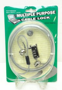 C909 Multiple Purpose Notebook Security Cable Lock - Image 2