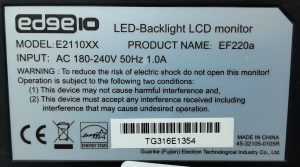 Edge10 E2110XX 21.5" DVI VGA LED-Backlight LCD Monitor - Image 3
