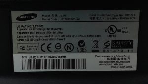 Samsung SyncMaster 733 LS17CMAKF/XA 17" VGA Color Display Monitor - Image 3