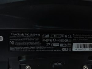 ViewSonic VG1930wm VS11419 19" DVI VGA LCD Monitor - Image 3